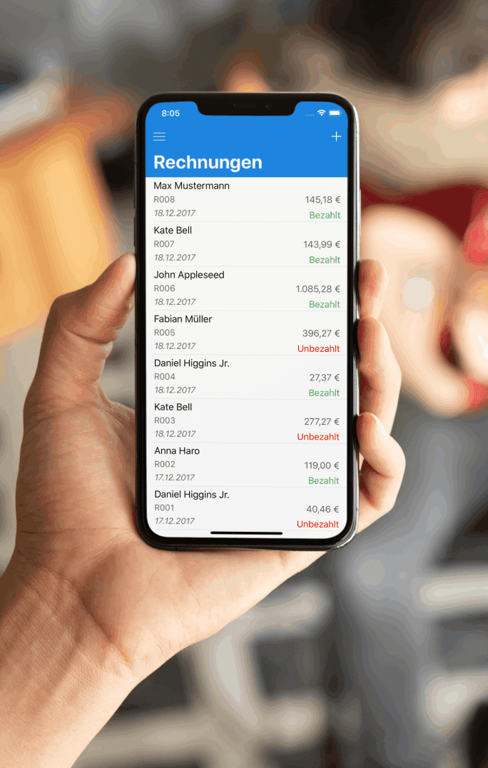 Write invoices from anywhere with the BillMore app